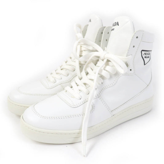 PRADA High cut sneakers 1T638M Main: Leather white Women 37 1/2