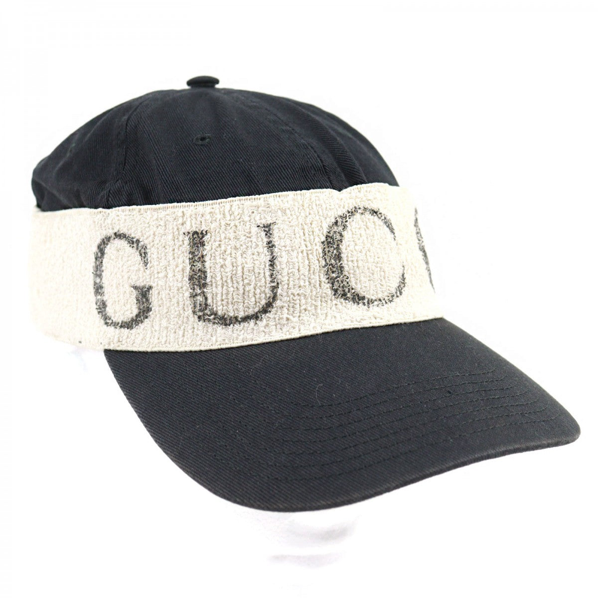 GUCCI cap 492545 cotton Black Ivory L