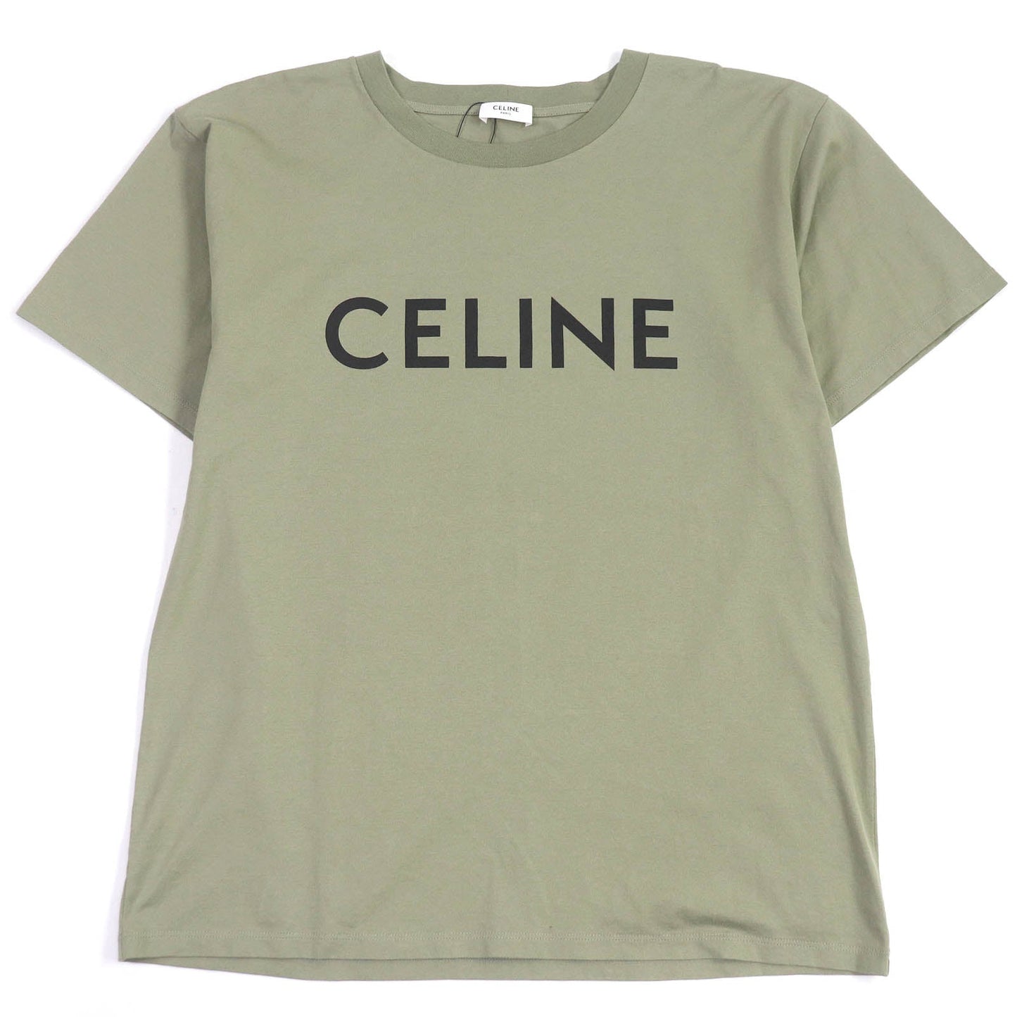 CELINE Short sleeve T-shirt 2X681671Q Main: 100% cotton khaki mens S