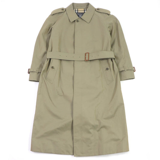 BURBERRY trench coat Outer: 100% cotton, Lining: cotton, Sleeve lining: polyester green mens 94 175