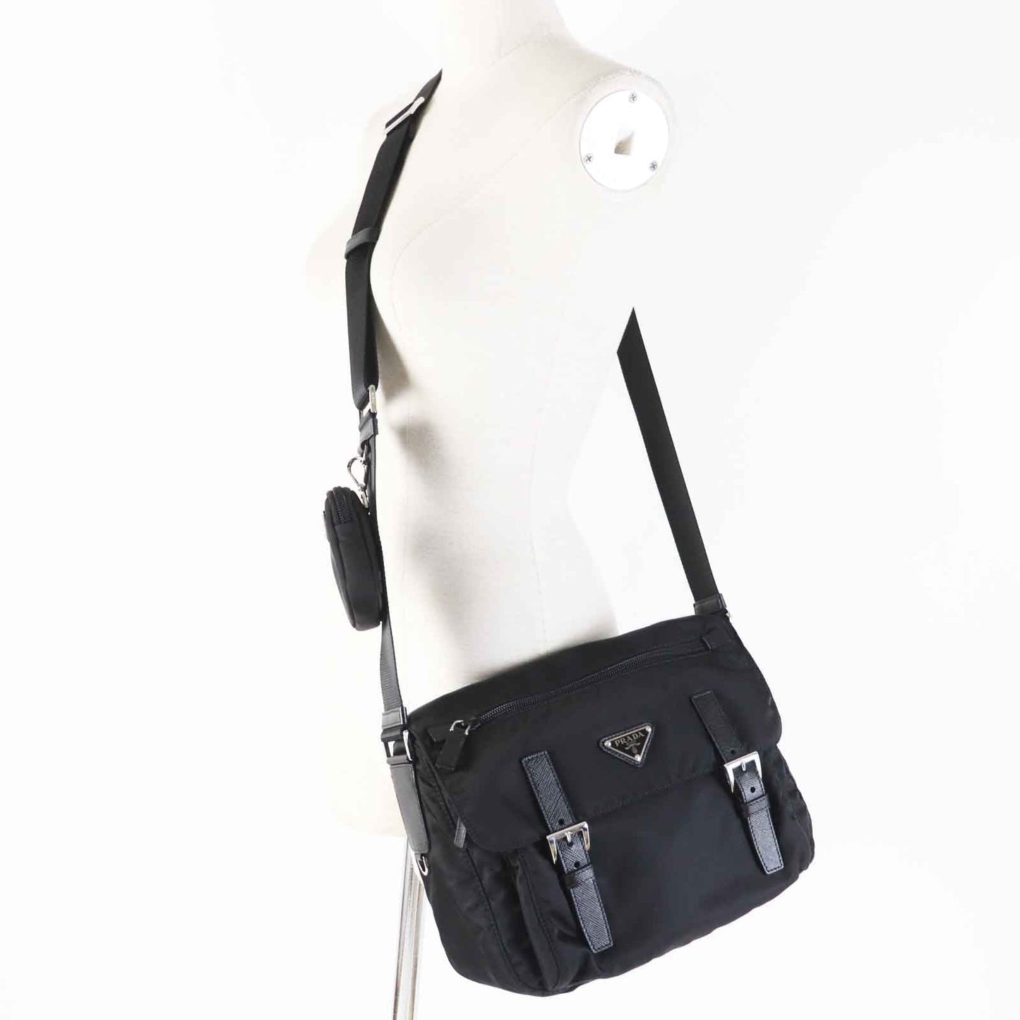 PRADA Shoulder Bag 1BD953 Main: Nylon black RE-NYLON Women