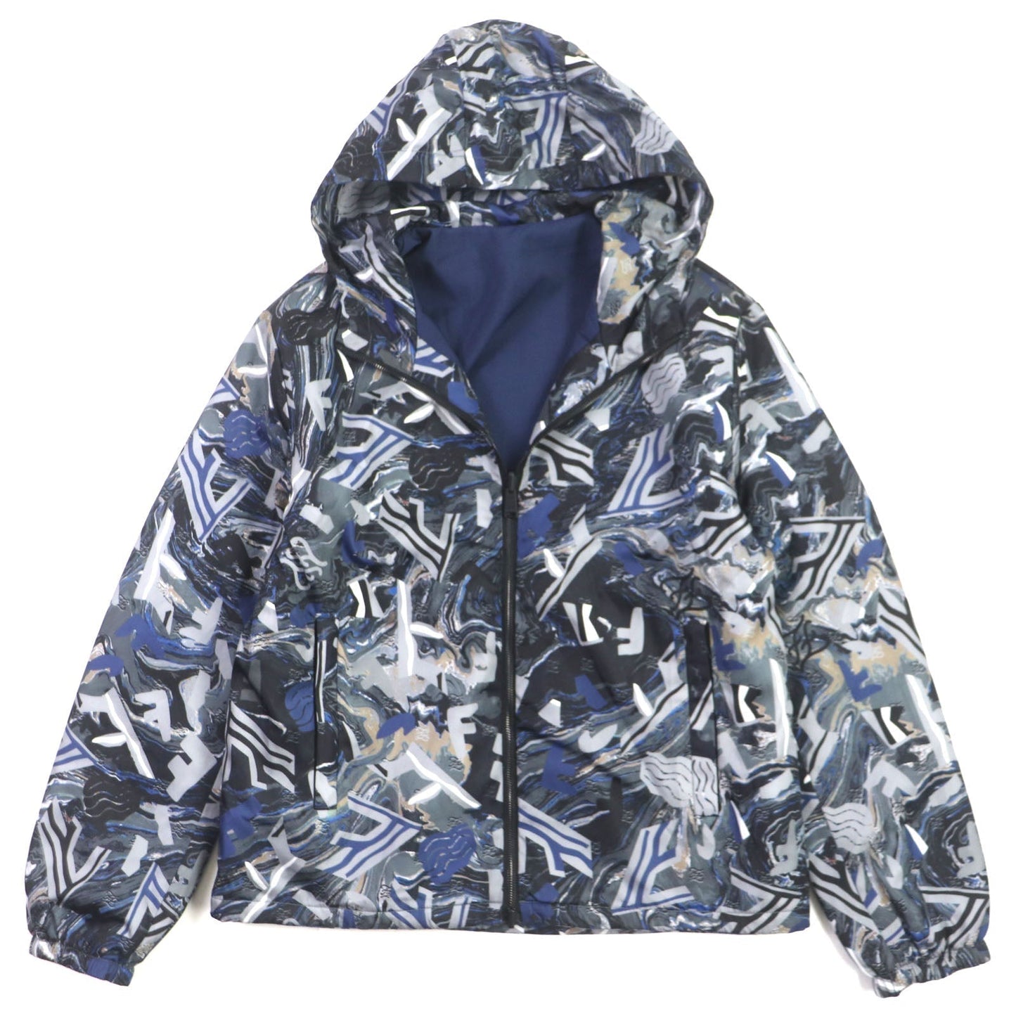 FENDI Jacket FW1088 Outer: 100% nylon, Lining: 100% wool, Filling: 100% polyester Navy type mens 46