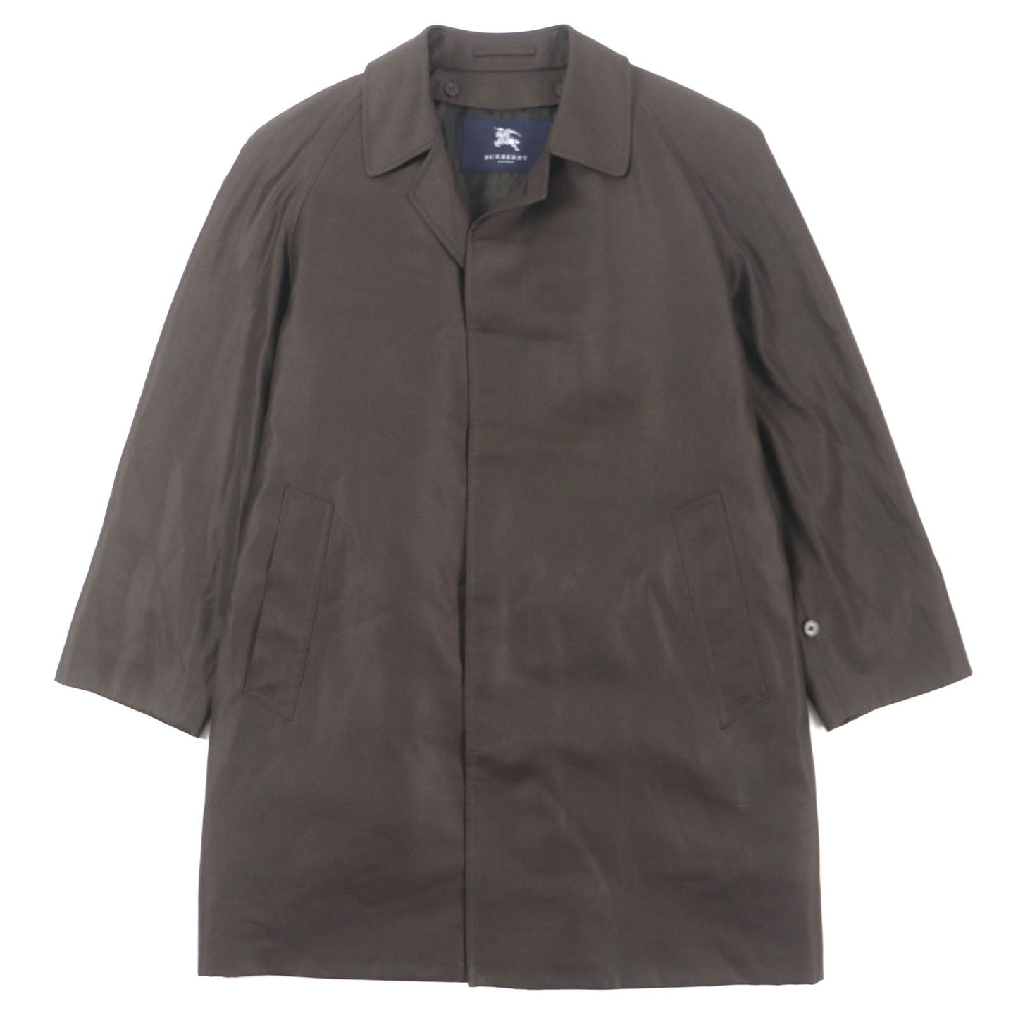 BURBERRY LONDON Stainless collar coat Outer: 67% wool, Outer: 33% silk, Lining: cupra, Lining: polyester, Liner: 50% cupra Dark brown mens 90-165-4