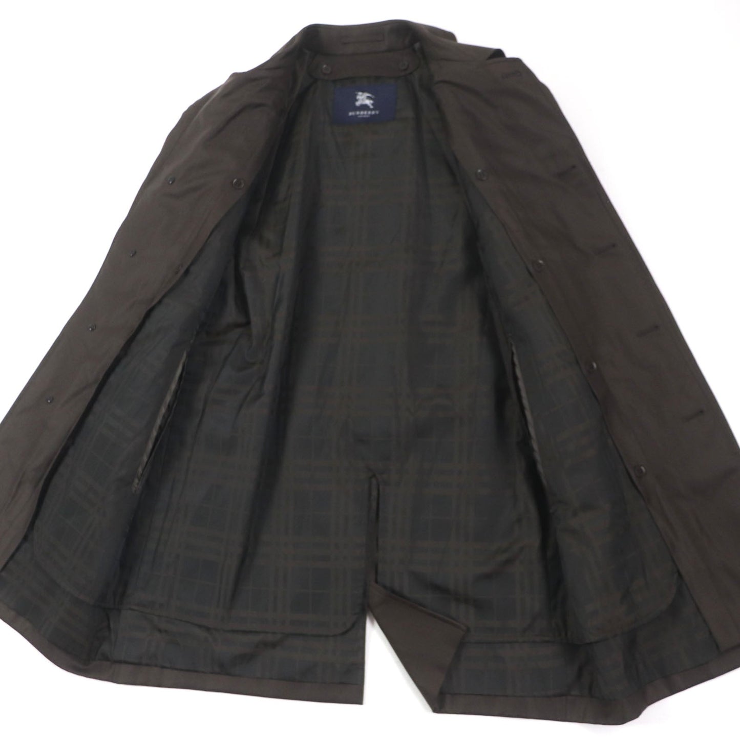BURBERRY LONDON Stainless collar coat Outer: 67% wool, Outer: 33% silk, Lining: cupra, Lining: polyester, Liner: 50% cupra Dark brown mens 90-165-4