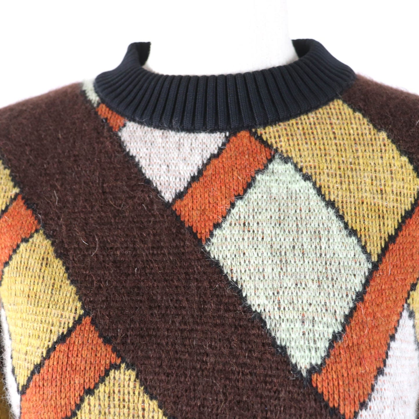 LOUIS VUITTON knit 1AAMCF Main: 41% wool, Main: 35% mohair, Main: 24% nylon, Part: cowhide multicolor Women S