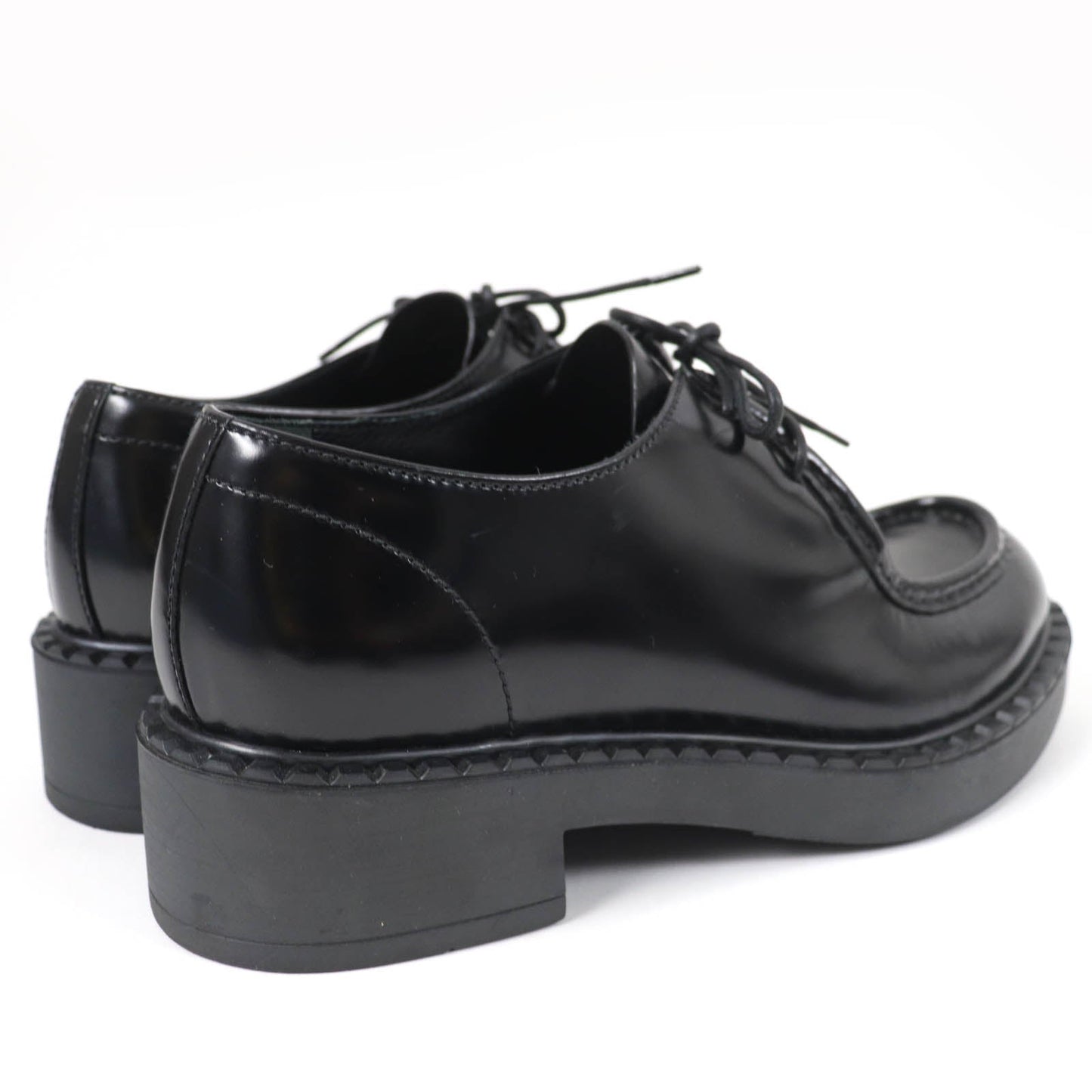 PRADA Leather shoes 1E249N Main: Brushed leather black Women 36