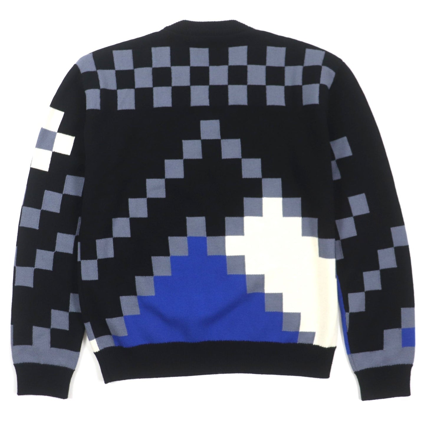 LOUIS VUITTON sweater Main: 100% wool Black Blue Multi LV Fair Isle Macro mens S