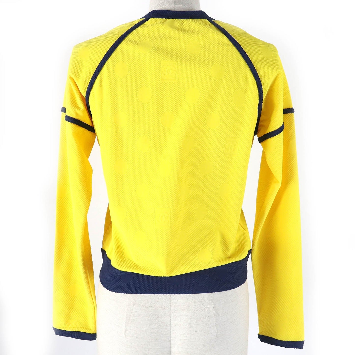 Chanel Sports Line Jacket Yellow Navy 36 Classic Flap Tote