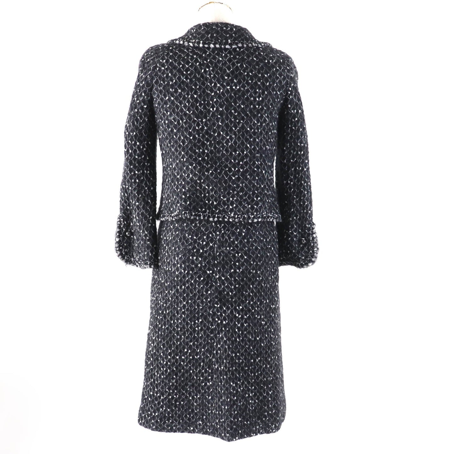 CHANEL setup 05A P26927 Outer: 50% polyamide, Outer: 50% mohair, Lining: 100% silk Black White Women 36