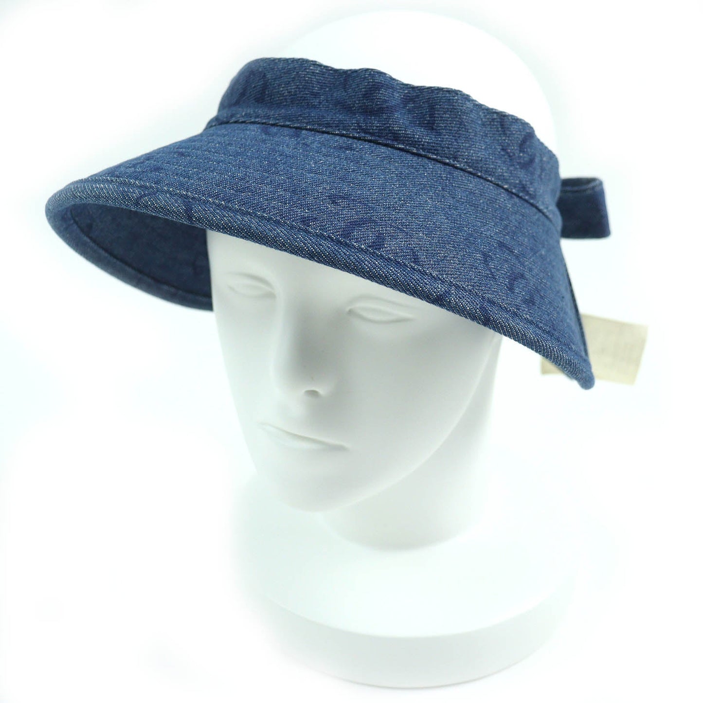 CHANEL Sun visor 02P Main: 100% cotton Indigo blue Women