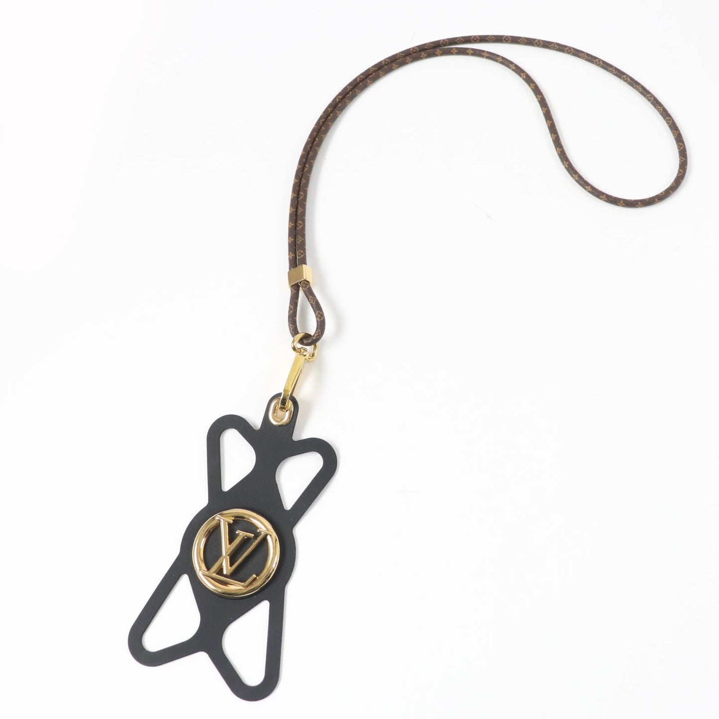 LOUIS VUITTON Mobile phones and smartphone accessories M68382 Monogram canvas, silicone black Von Holder Louise Women
