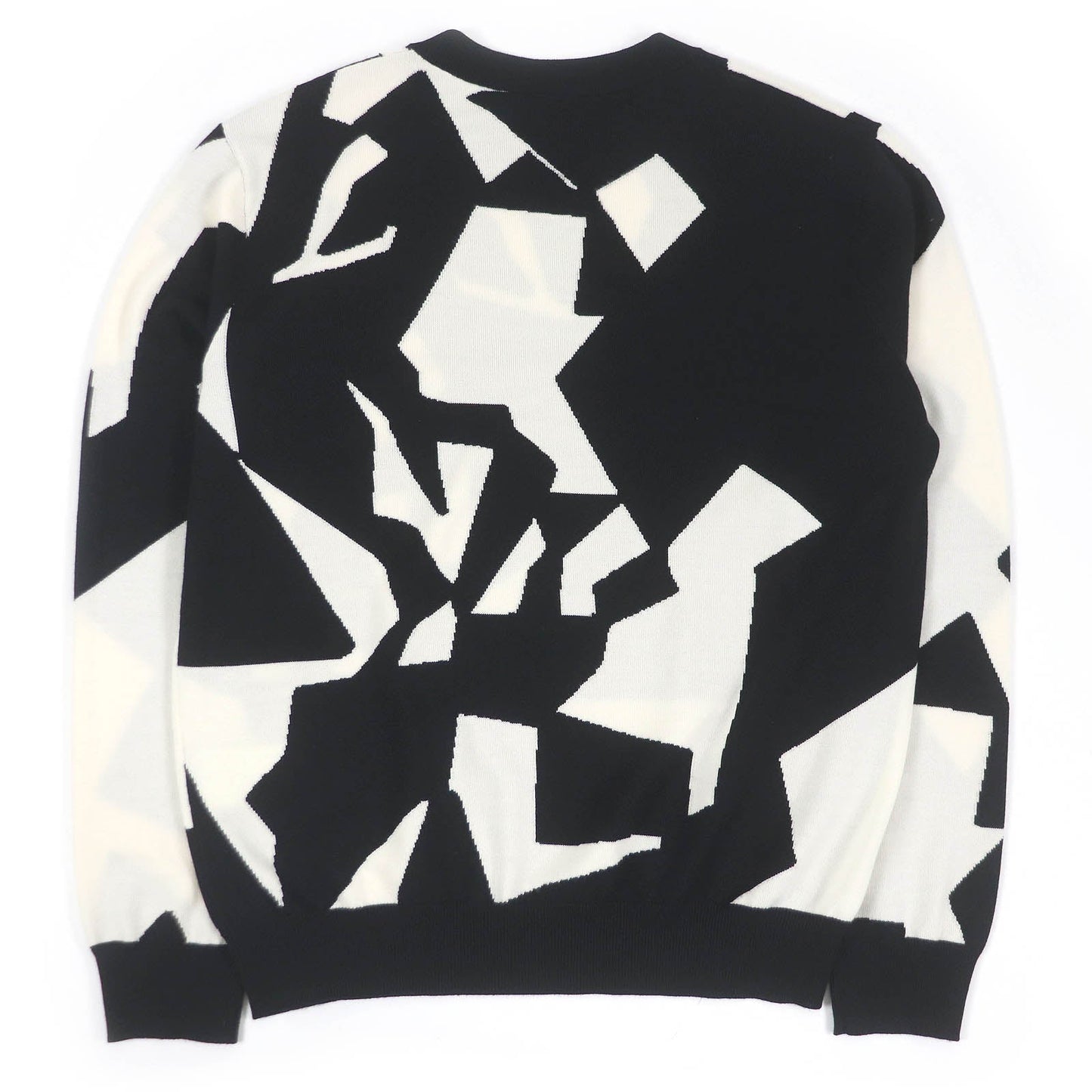 LOUIS VUITTON knit 1AAU2Y Main: 100% wool White black mens L