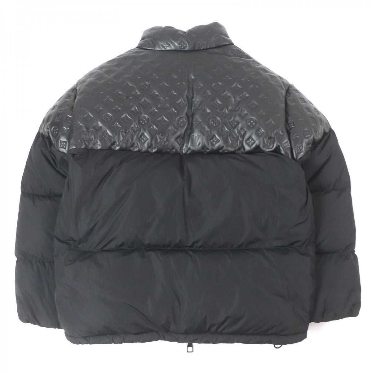LOUIS VUITTON Down jacket HPB80E Main: Sheepskin, Main: 100% nylon, Lining: 100% polyester, Filling: 90% down, Filling: 10% feather black Monogram Puffer Jacket mens 46
