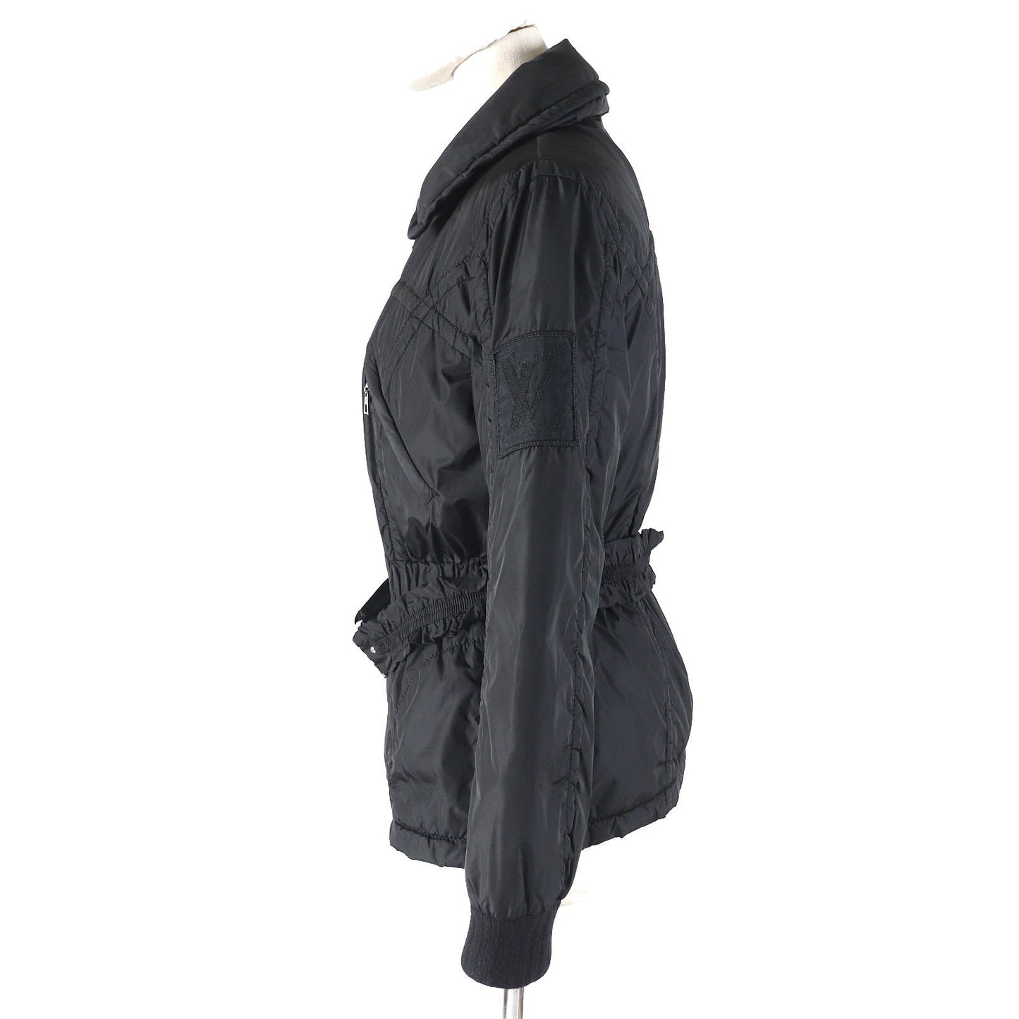 LOUIS VUITTON Down jacket Outer: 99% nylon, Outer: 1% polyurethane, Lining: 100% silk black Women 36