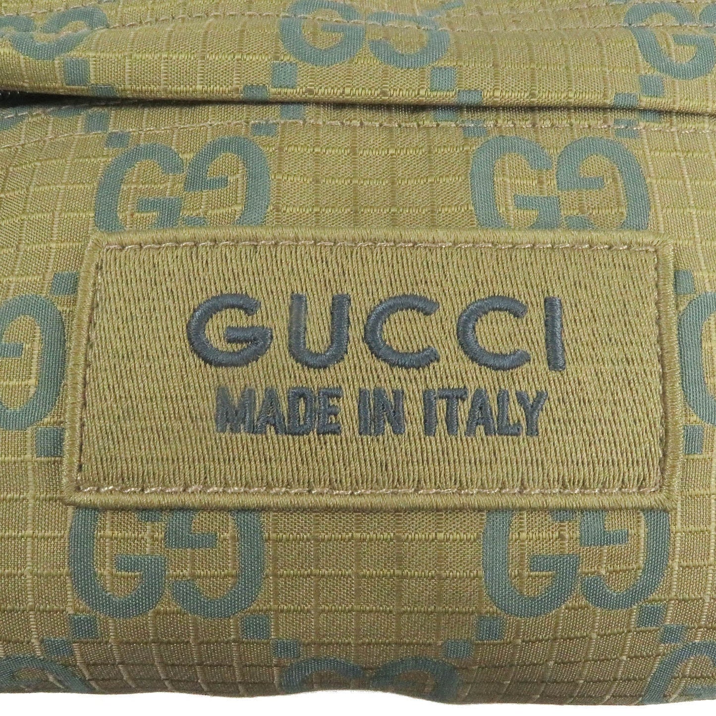 GUCCI Shoulder Bag 767931 Part: Leather khaki mens Used