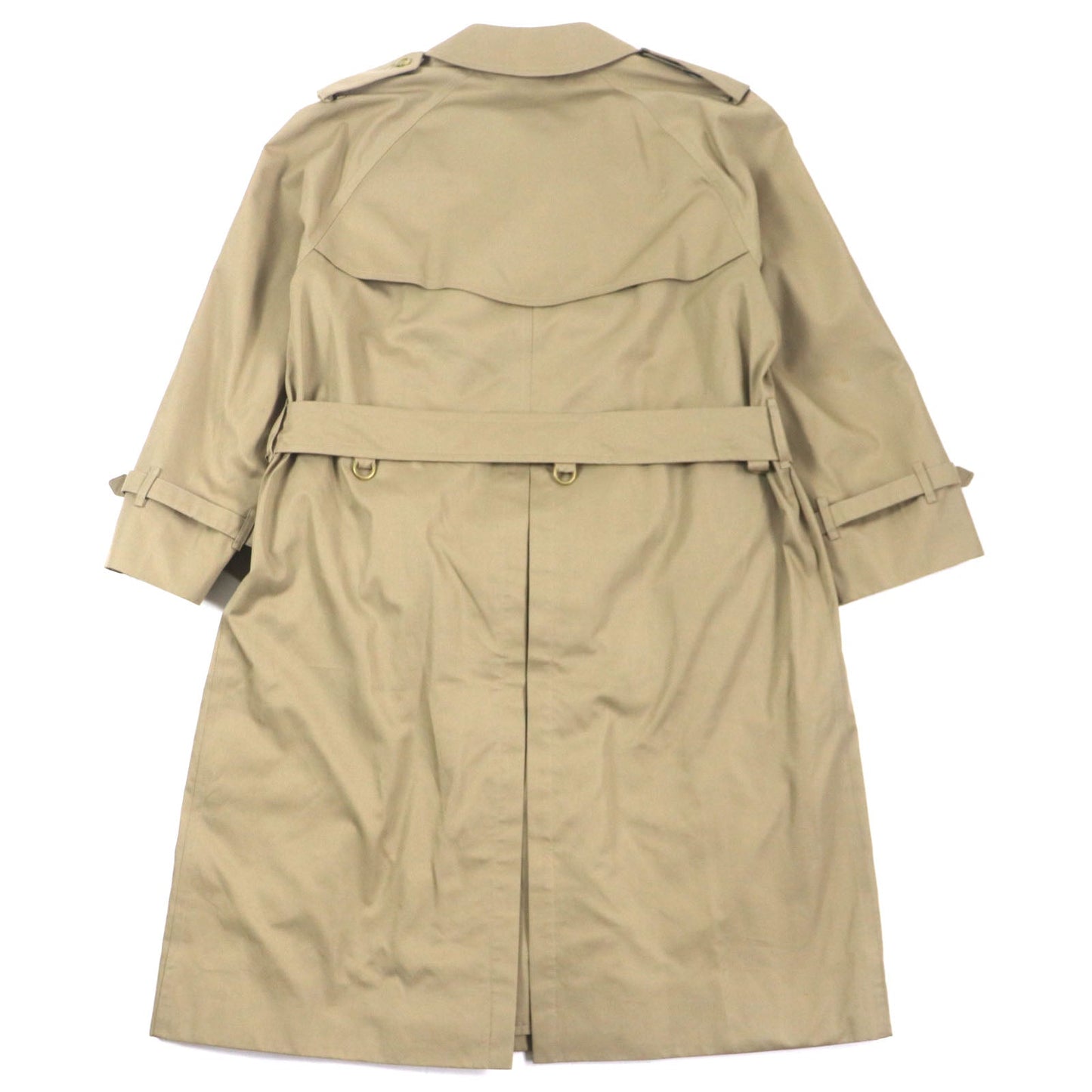 BURBERRY trench coat Outer: 51% cotton, Outer: 49% polyester, Lining: 50% polyester, Lining: 50% cotton beige mens 42