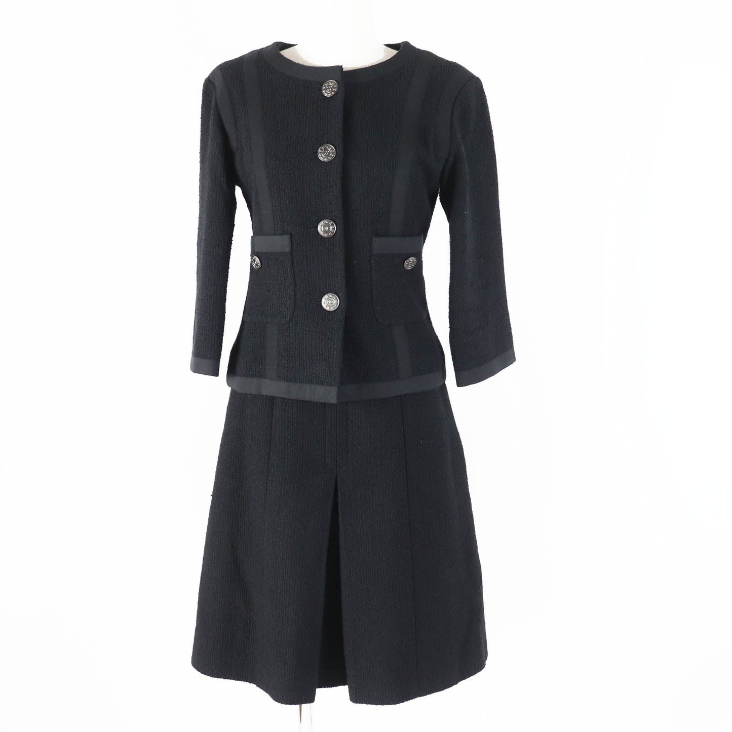 CHANEL setup P45580/P45436 Outer: 100% cotton, Lining: 100% silk black Women 36