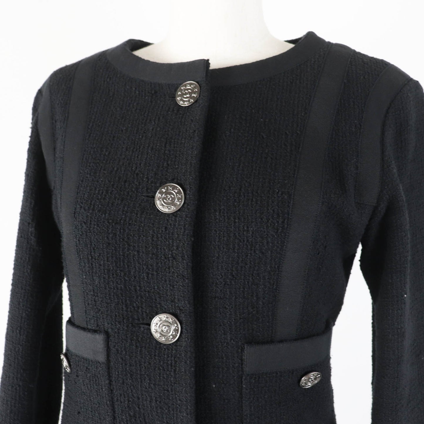 CHANEL setup P45580/P45436 Outer: 100% cotton, Lining: 100% silk black Women 36
