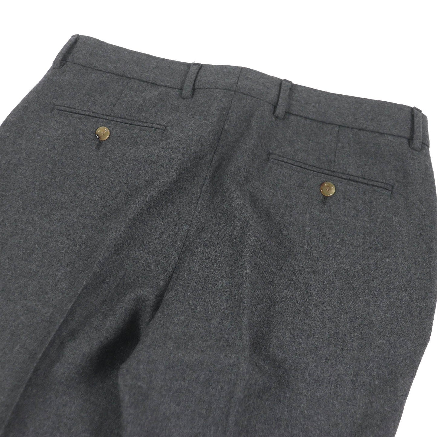 GUCCI slacks 698813 Outer material: 100% wool, leather part: cowhide gray mens 50