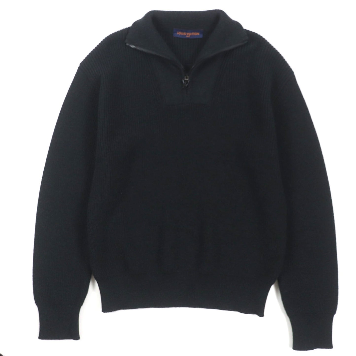 LOUIS VUITTON sweater Main: 100% wool, part: 95% wool, part: 3% nylon, part: 2% polyurethane black mens S
