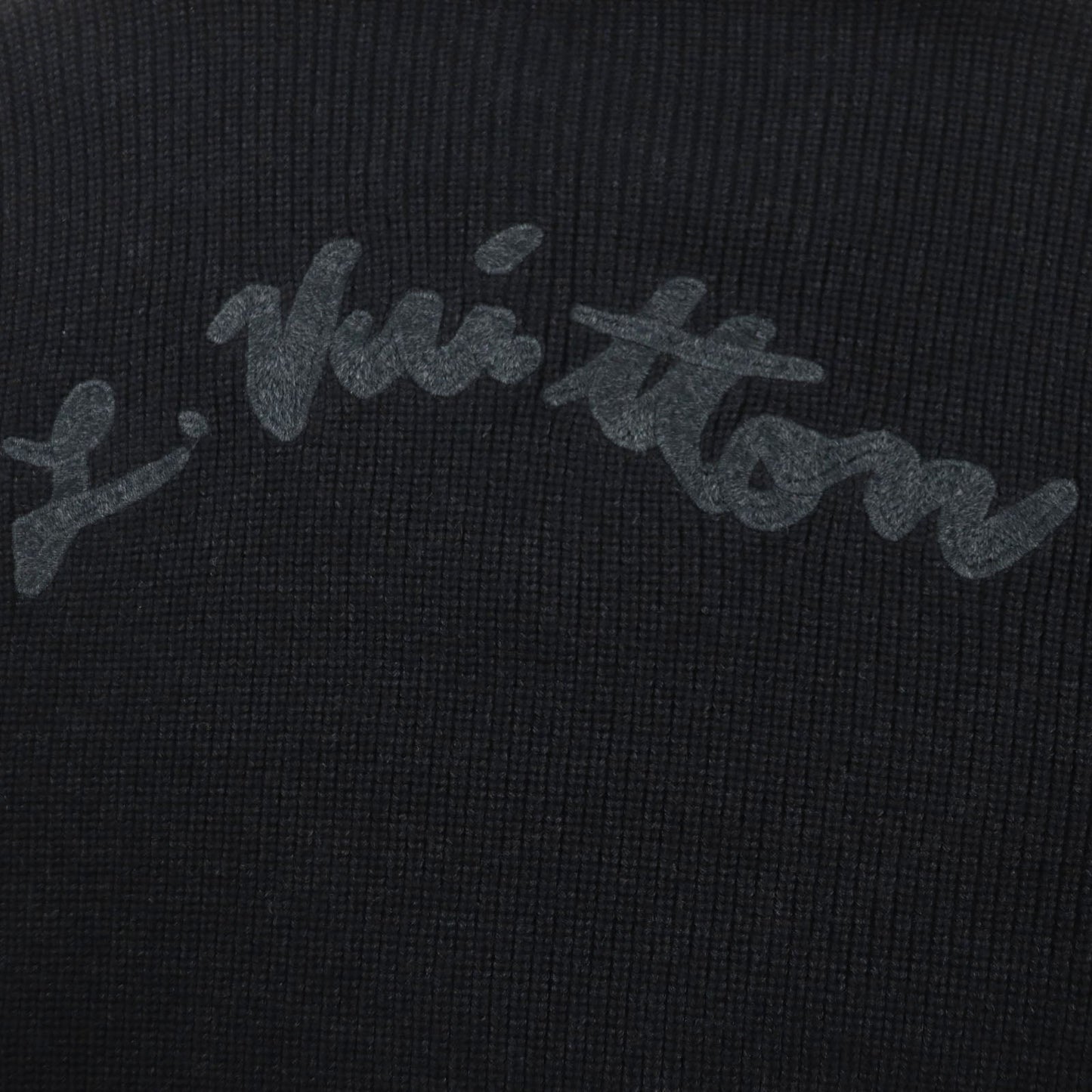 LOUIS VUITTON sweater Main: 100% wool, part: 95% wool, part: 3% nylon, part: 2% polyurethane black mens S