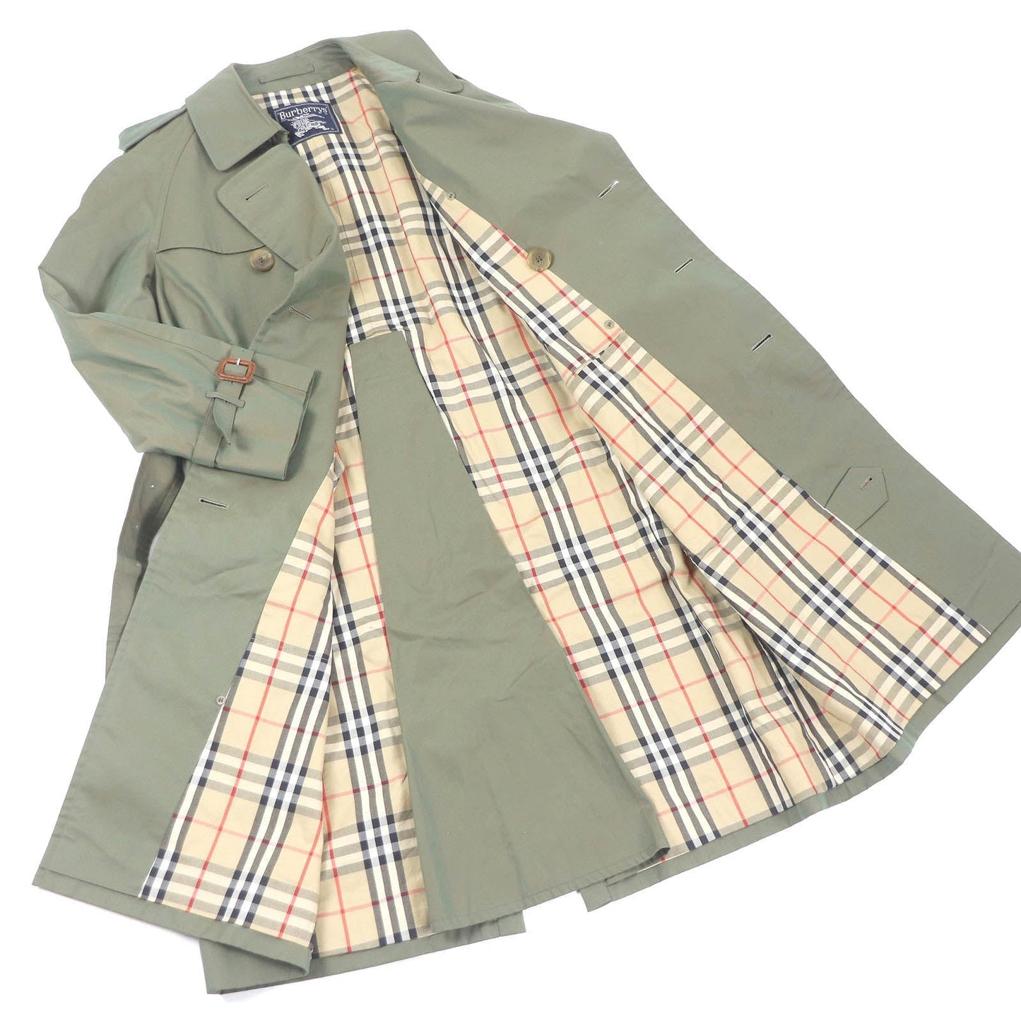 BURBERRY trench coat Main: 100% cotton, sleeve lining: 100% polyester iridescent mens