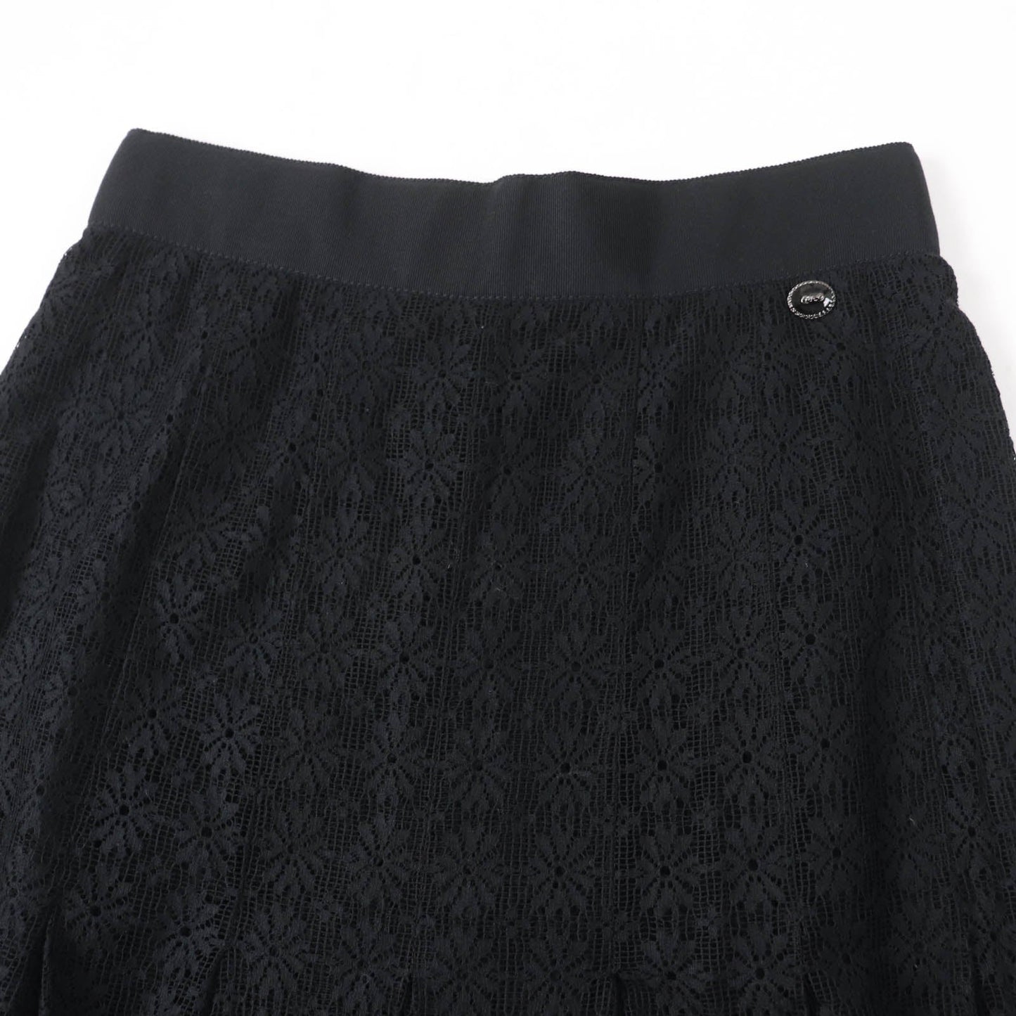 CHANEL Pleated skirt P51456V38481 Main: 94% cotton, Main: 6% nylon, Lining: 100% silk black Women 38
