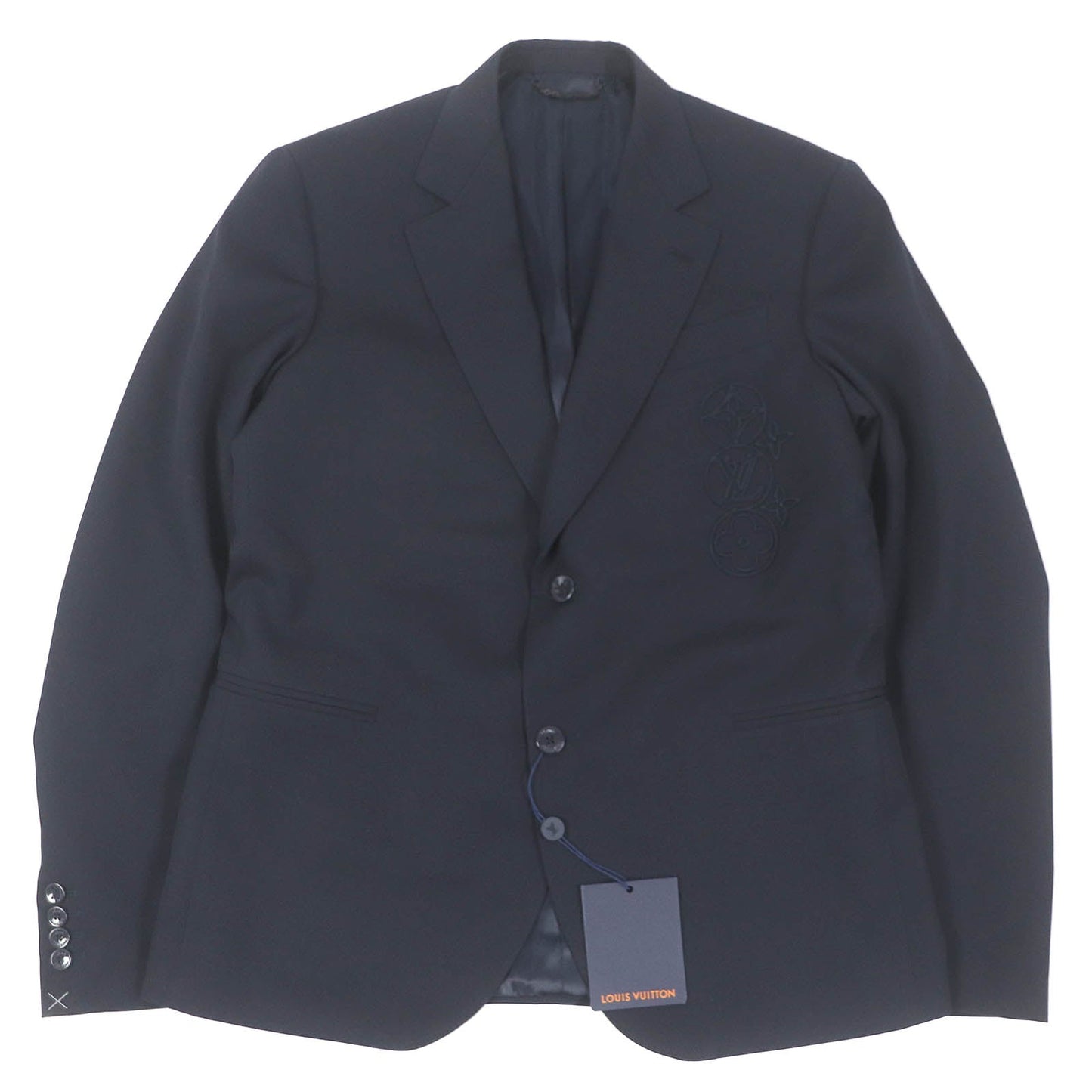LOUIS VUITTON tailored jacket 1AASY3 Outer: 100% wool, Lining: 81% cupra, Lining: 19% cotton Navy mens 50