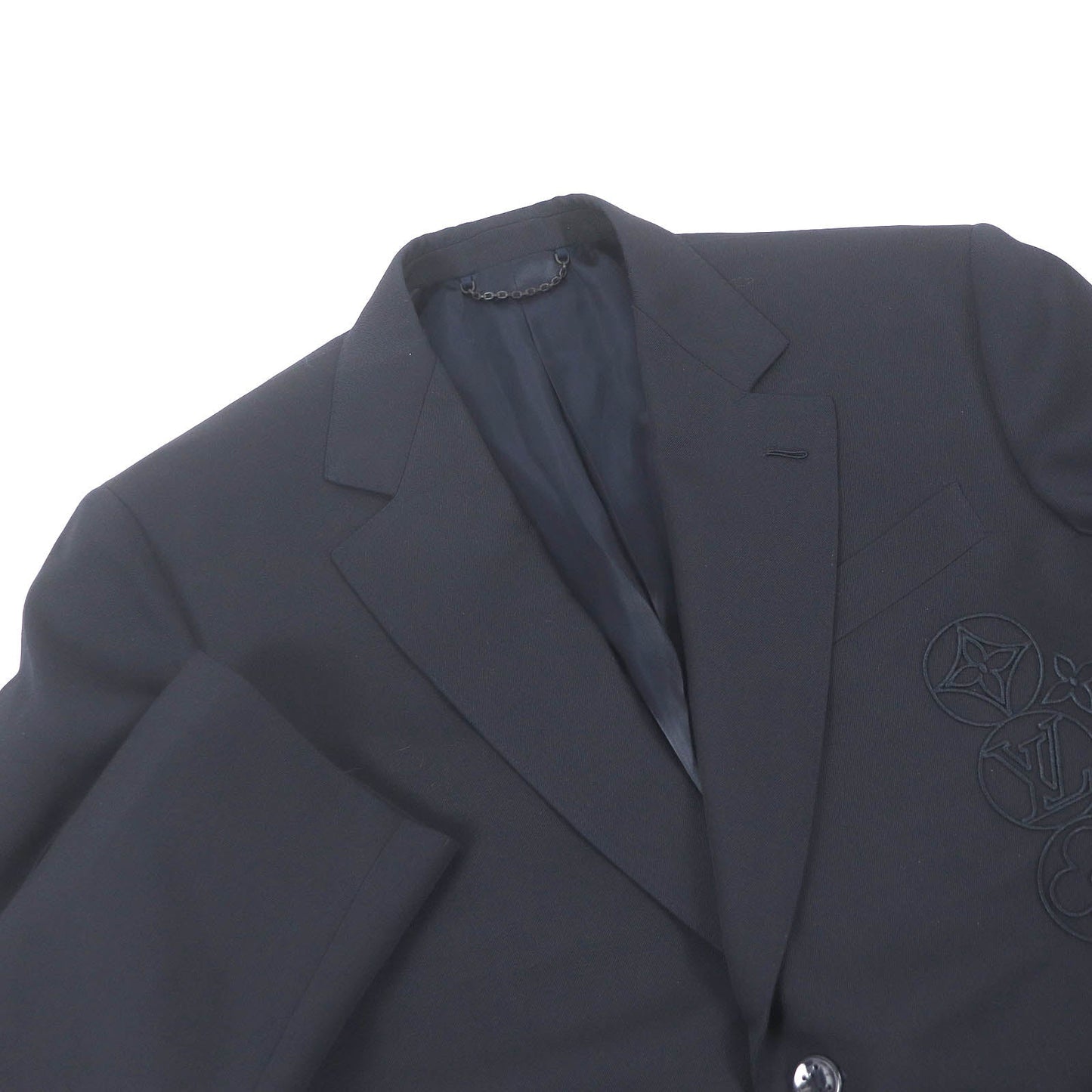LOUIS VUITTON tailored jacket 1AASY3 Outer: 100% wool, Lining: 81% cupra, Lining: 19% cotton Navy mens 50