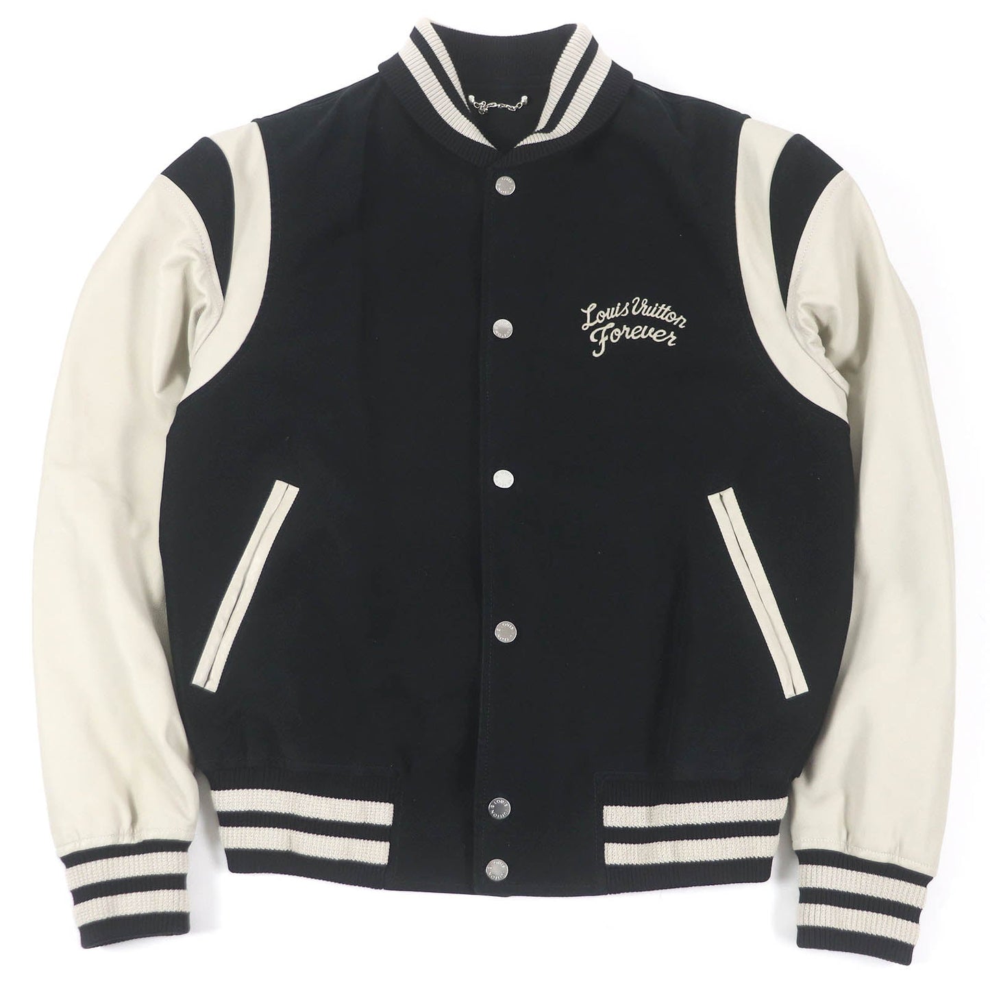 LOUIS VUITTON Stajan Outer: 100% cotton, Lining: 68% cupra, Lining: 32% cotton, Sleeve lining: sheepskin, Part: 89% cotton black mens 46