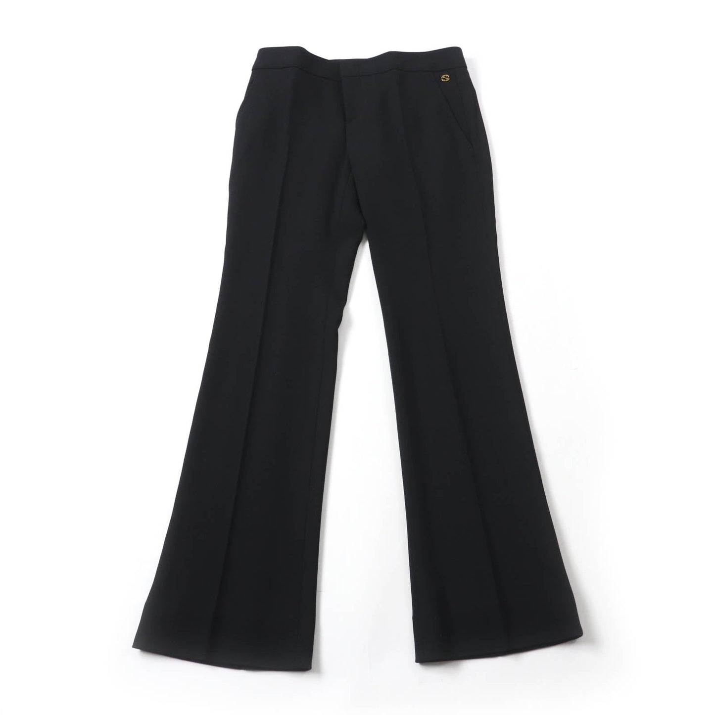 GUCCI Pants 292855 Outer: 97% wool, Outer: 3% polyurethane, Lining: 75% acetate, Lining: 25% polyester black Women 38