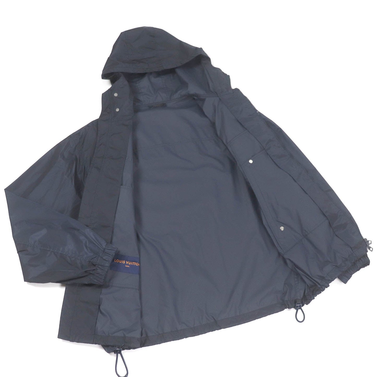 LOUIS VUITTON Nylon jacket Main: 88% nylon, Main: 12% polyester, Part: Cowhide Navy mens 56