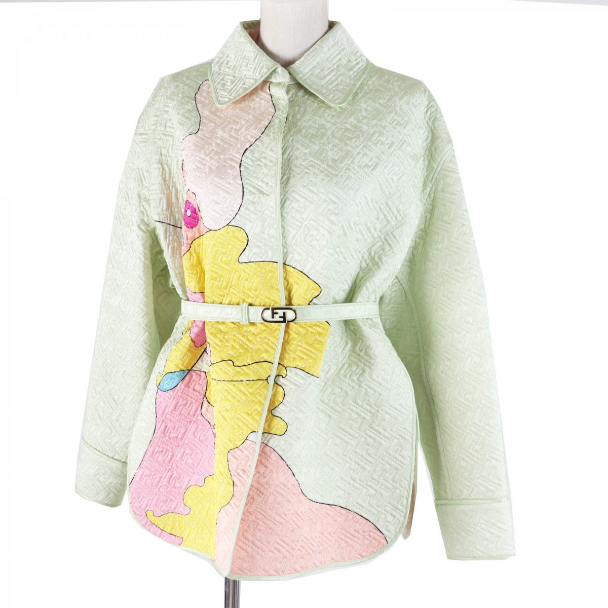 FENDI Jacket FJ7264 Outer: 100% silk, Lining: 100% silk Light green by Kim Jones Hairdo Girls Women 38