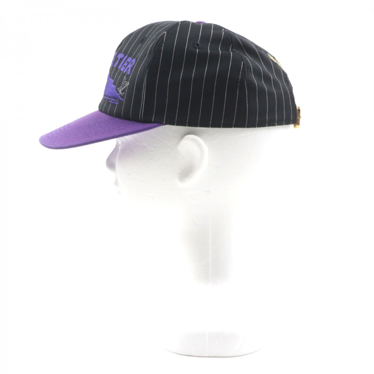 LOUIS VUITTON cap MP3407 Outer: 100% wool, Lining: 56% cotton, Lining: 44% cupra, Leather part: cowhide, Part: 100% cotton Black purple Crocodile Newsboy Cap mens