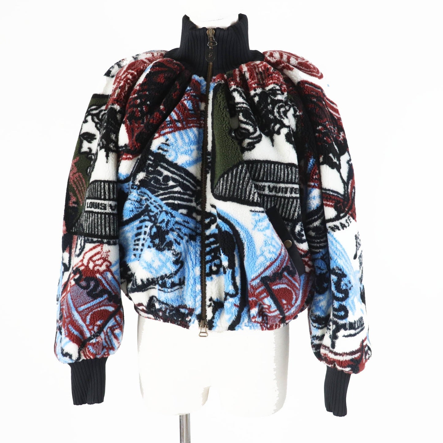 LOUIS VUITTON Jacket Outer: 99% polyester, Outer: 1% rayon, Lining: 96% polyester, Lining: 2% rayon, Lining: 2% cupra Multi Fornasetti Women 32