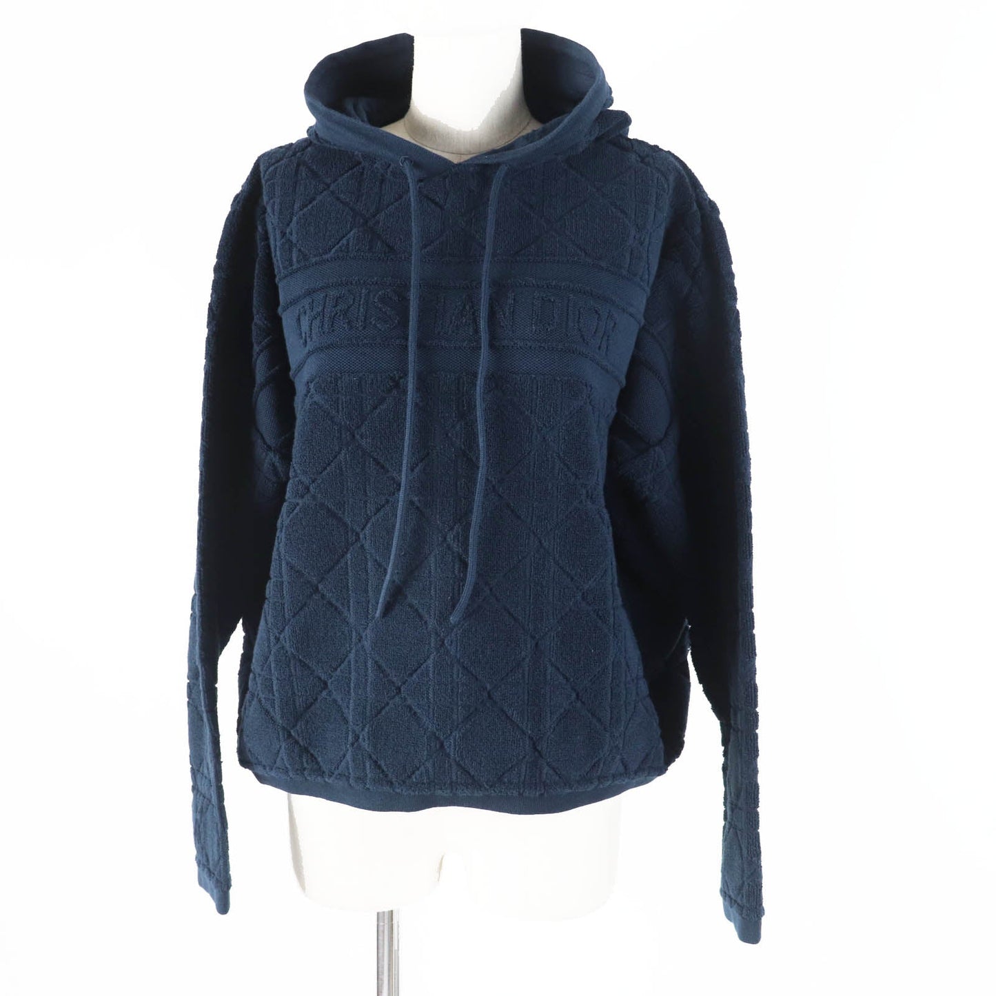 Christian Dior Hoodie 214587AM715 Main: 70% cotton, Main: 30% polyester Dark navy Canage Women XS