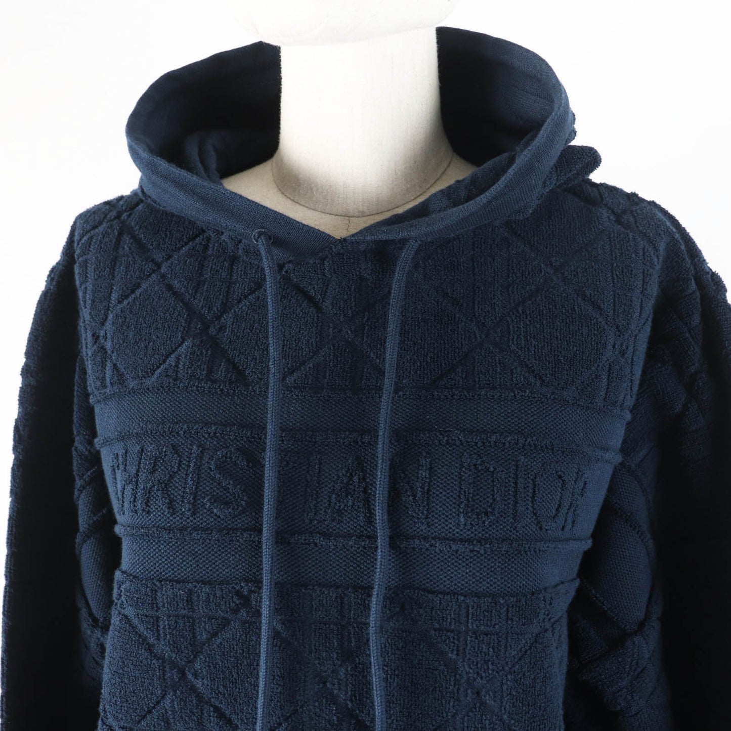 Christian Dior Hoodie 214587AM715 Main: 70% cotton, Main: 30% polyester Dark navy Canage Women XS