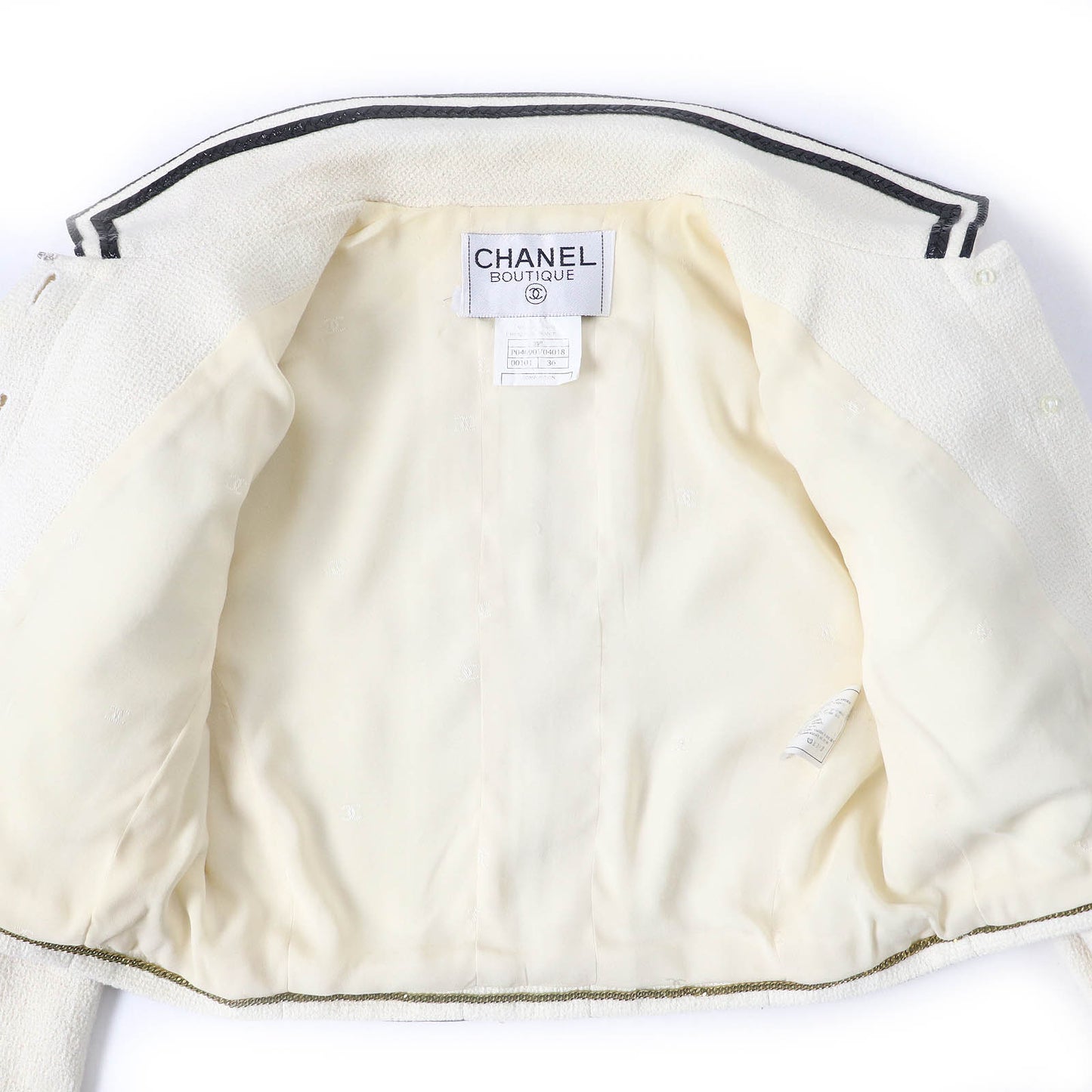 Chanel Tweed Jacket Cotton Silk 36 Classic Flap Tote