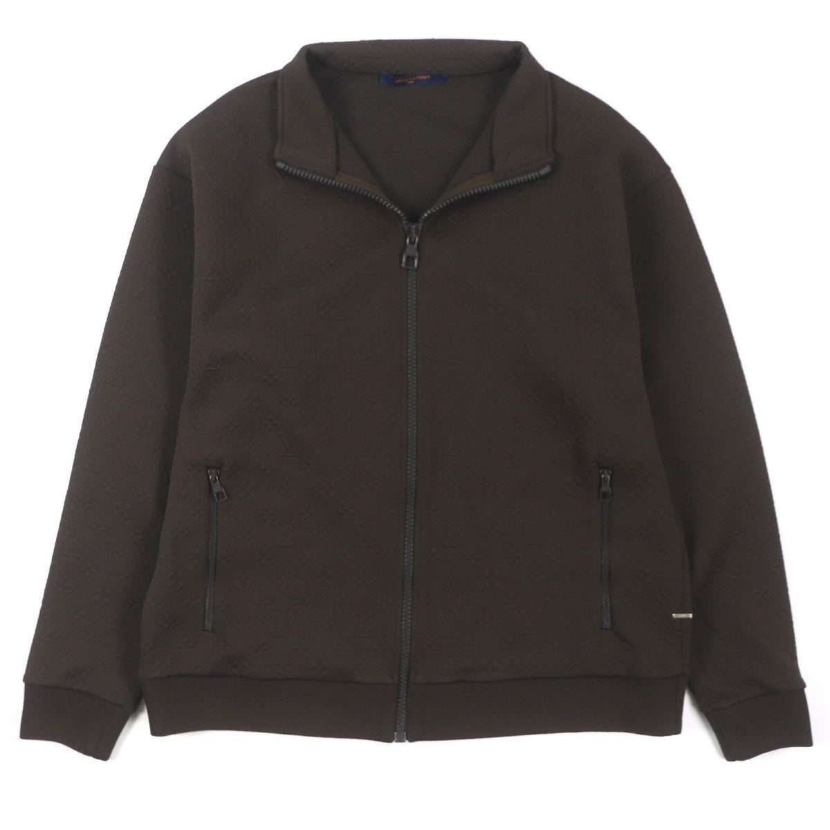 LOUIS VUITTON Track jacket HJY45W Outer material: 66% polyester, Outer material: 21% nylon, Outer material: 13% cotton, Lining: 100% nylon Dark brown mens XXL