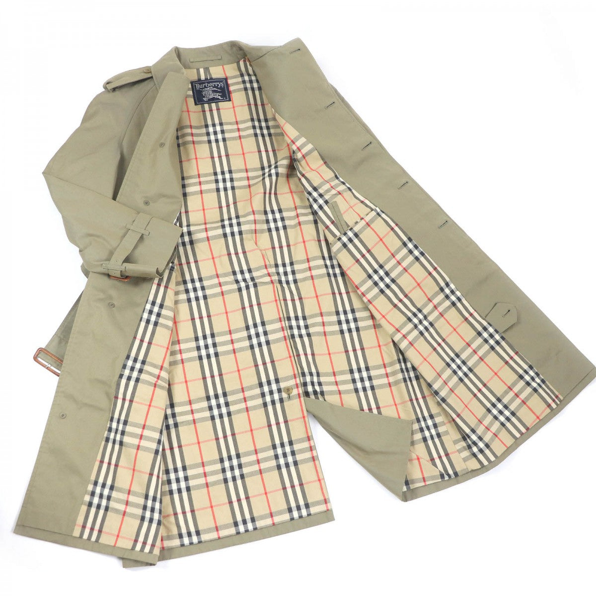 BURBERRY trench coat Main: 100% cotton, sleeve lining: 100% polyester iridescent mens