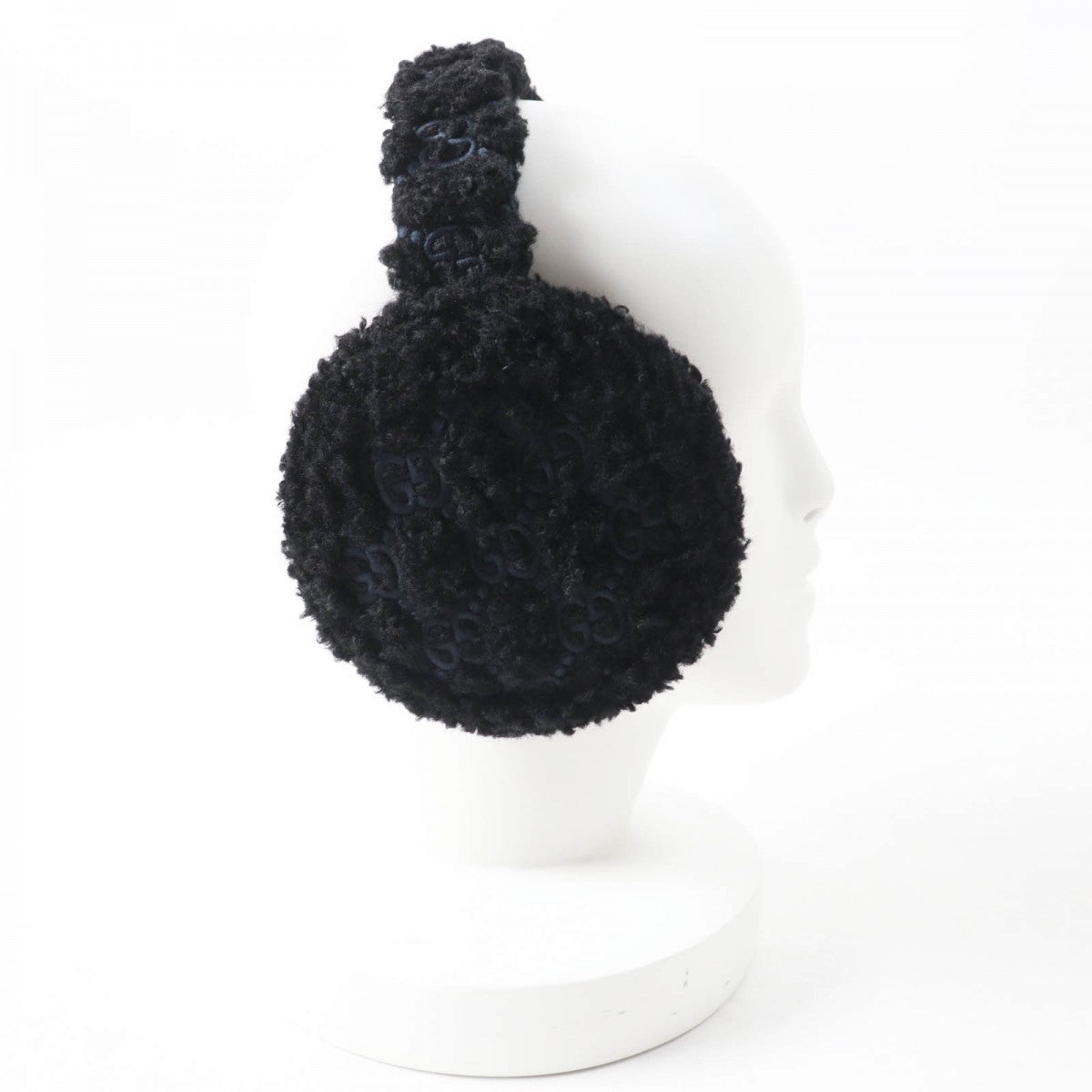 GUCCI Earmuff 645495 517074 Main: Curly eco fur black Women(Unisex)