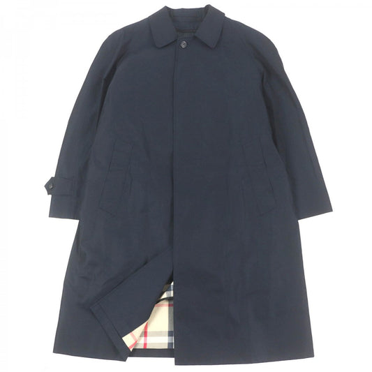 BURBERRY LONDON coat Outer: 100% cotton, Lining: cotton, Lining: polyester, Lining: 90% wool, Lining: 10% cashmere Dark navy mens