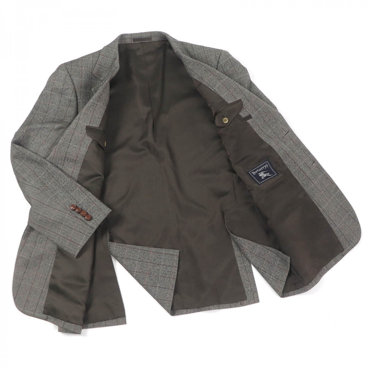 BURBERRY tailored jacket wool gray 98-88-175