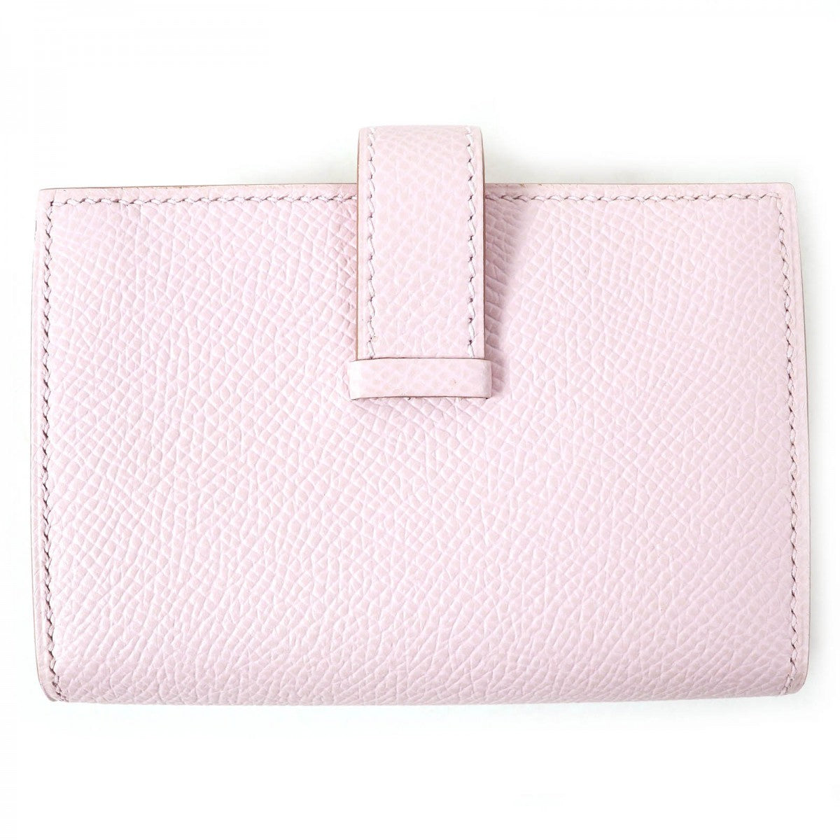 HERMES Bifold Wallet Main?FEpsom mauve pail Bearn Mini Women Used
