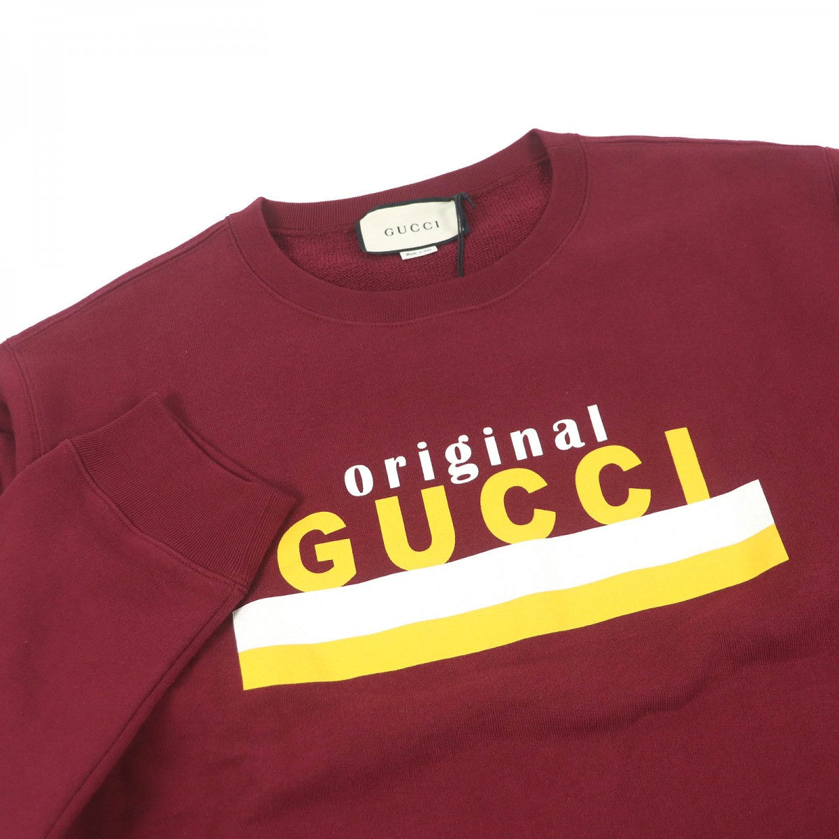 GUCCI sweat 626990 Main: 100% cotton Bordeaux mens L