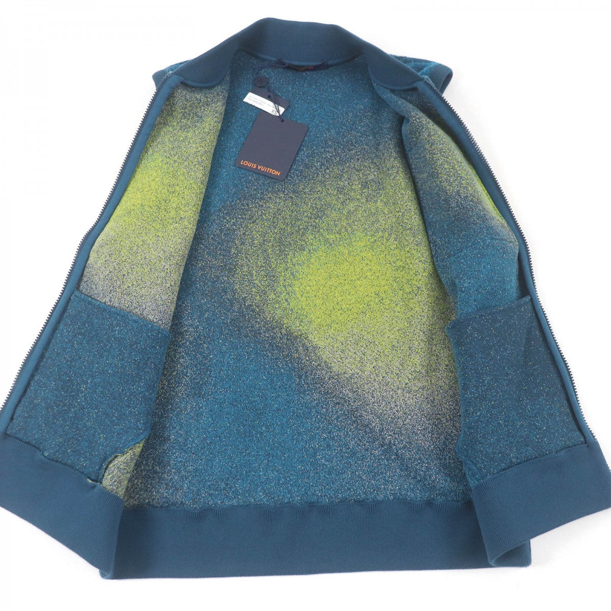 LOUIS VUITTON Vest Main: 90% cotton, Main: 10% nylon blue mens XS