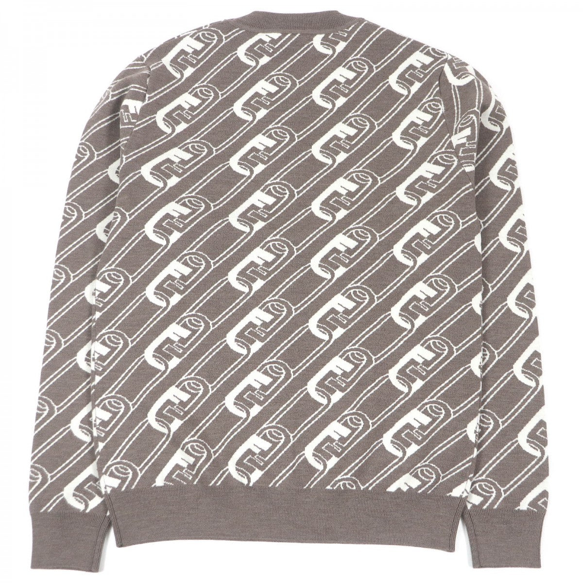FENDI sweater FZX061 Main: 100% wool Brown mens 44