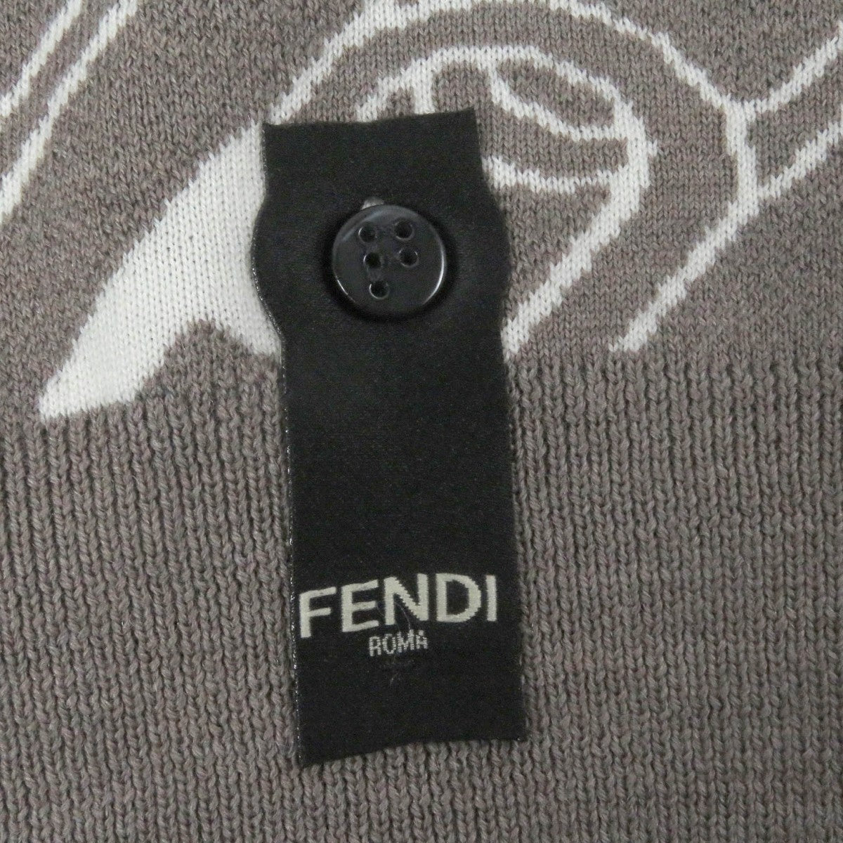 FENDI sweater FZX061 Main: 100% wool Brown mens 44