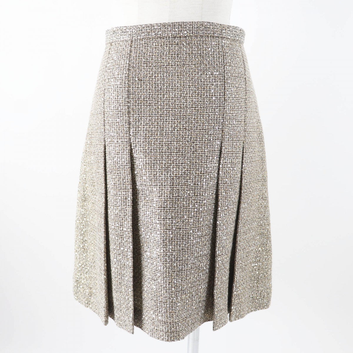 GUCCI Pleated skirt 545461 Outer material: 40% polyester, 24% nylon, 16% cotton, 13% rayon, 5% acrylic Gold type Women 40