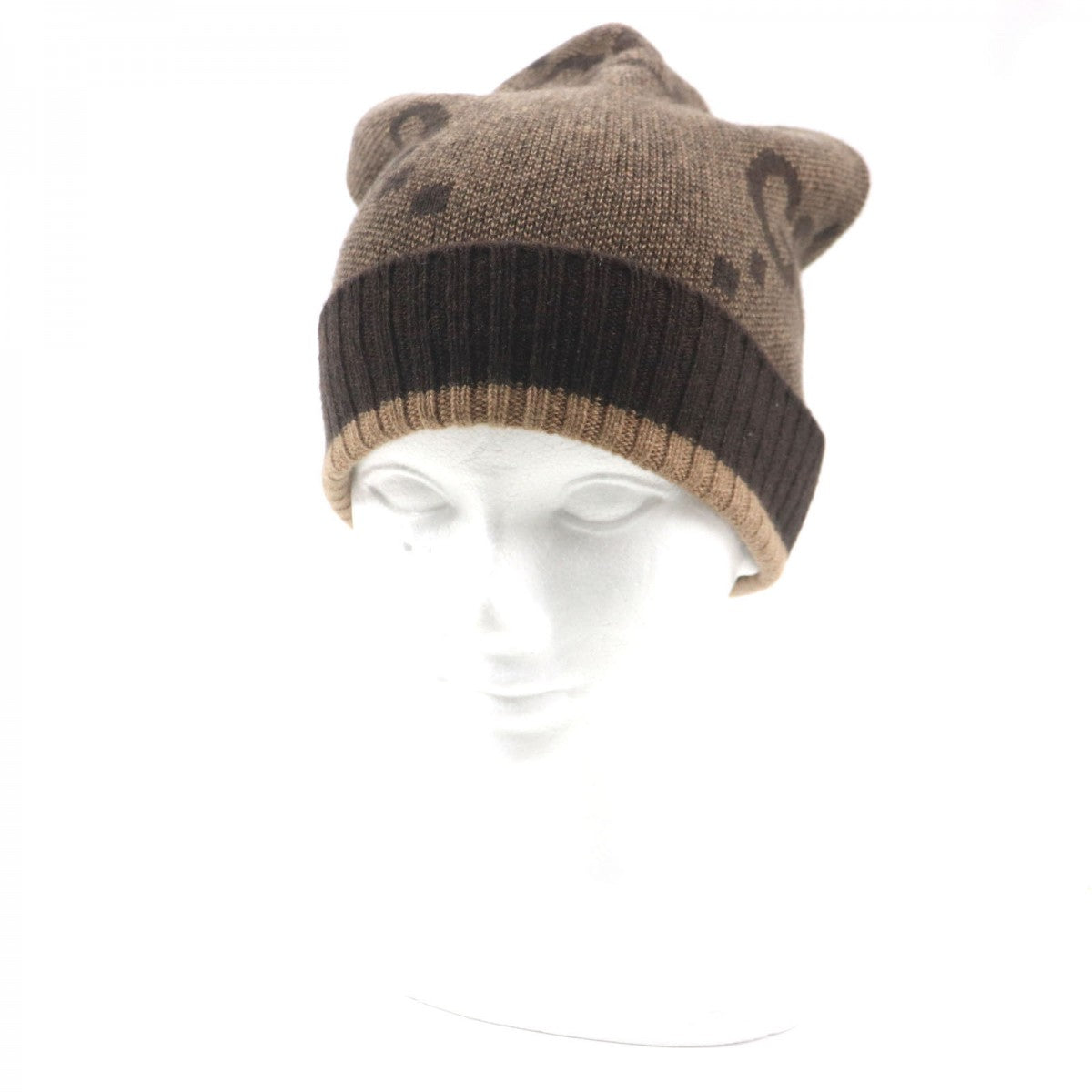 GUCCI Knit cap 676827 Main: 100% cashmere Brown mens M